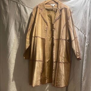Elegant Brown Women's Trench Coat